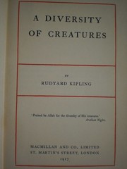 Cover of: A diversity of creatures by Rudyard Kipling