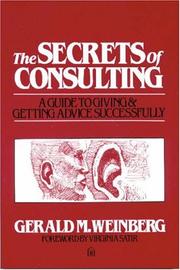 Cover of: Secrets of Consulting by Gerald M. Weinberg