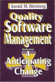 Cover of: Quality software management by Gerald M. Weinberg
