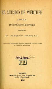Cover of: El suicidio de Werther by Joaquín Dicenta