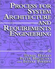 Cover of: Process for System Architecture and Requirements Engineering