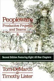 Cover of: Peopleware by Tom DeMarco