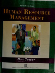 Cover of: Human Resource management by Gary Dessler