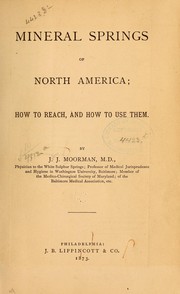 Cover of: Mineral springs of North America by J. J. Moorman