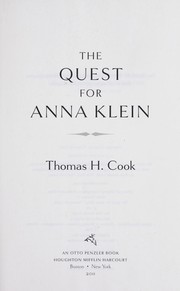 Cover of: The quest for Anna Klein