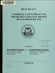 Real ID Act by Human Rights Commission of San Francisco (San Francisco, Calif.)