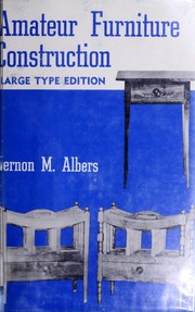 Cover of: Amateur furniture construction