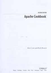 Cover of: Apache Cookbook by Ken Coar
