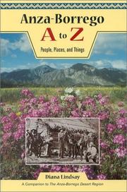 Cover of: Anza-Borrego A to Z by Diana Lindsay