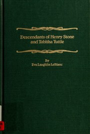 Cover of: Descendants of Henry Stone and Tabitha Tuttle