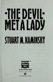 Cover of: The devil met a lady by Stuart M. Kaminsky