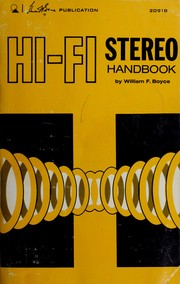 Cover of: Hi-fi stereo handbook by William Francis Boyce