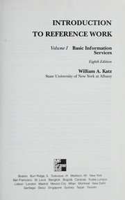 Cover of: Introduction to reference work by William A. Katz