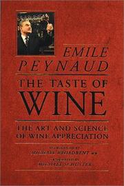 Cover of: The Taste of Wine by Emile Peynaud, Emile Peynaud