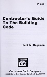 Cover of: Contractor