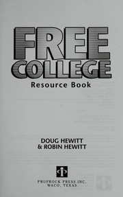 Cover of: Free college resource book