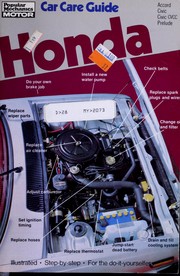 Cover of: Honda, car care guide: Civic '73-'80, Civic CVCC '75-'79, Accord '76-'80, Prelude '79-'80