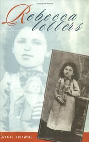 Cover of: Rebecca letters by Laynie Browne