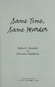 Cover of: Same time, same murder