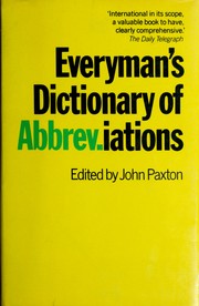 Cover of: Everyman's dictionary of abbreviations