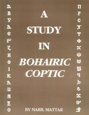 Cover of: A Study in Bohairic Coptic