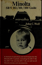 Cover of: Minolta SR-T101/100 guide