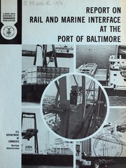 Cover of: Report on rail and marine interface at the Port of Baltimore by United States. Maritime Administration