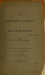 Stockton Family | Open Library