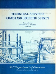 Cover of: Technical services [of the] Coast and Geodetic Survey