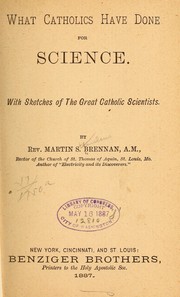 Cover of: What Catholics have done for science