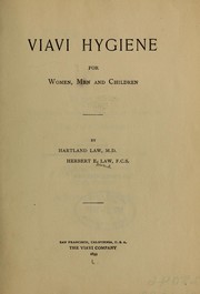 Cover of: Viavi hygiene for women, men and children | Hartland Law