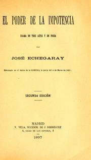 El poder de la impotencia by José Echegaray