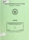 Cover of: A goal programming approach for determining the force structure of naval surface groups using the analytic hierarchy process