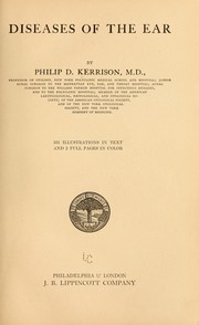 Cover of: Diseases of the ear. | Philip Davie Kerrison