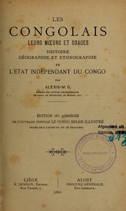 Cover of: Les Congolais by Alexis Marie Gochet