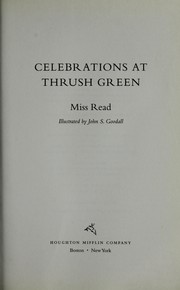 Cover of: Celebrations at Thrush Green by Miss Read