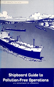Cover of: Shipboard guide to pollution-free operations.