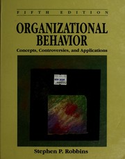 Cover of: Organizational Behavior by Stephen P. Robbins