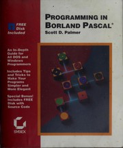 Cover of: Programming in Borland Pascal