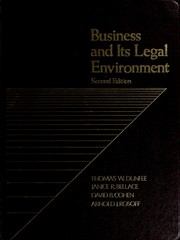 Cover of: Business and its legal environment