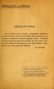 Cover of: Andalucía la brava by E. F. Egocheaga