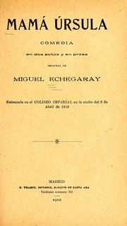 Cover of: Mamá Ursula: comedia en dos actos y en prosa