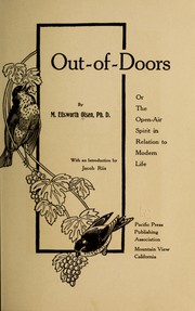 Cover of: Out-of-doors: or, The open-air spirit in relation to modern life