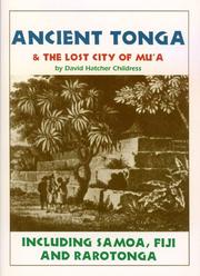 Cover of: Ancient Tonga & the Lost City of Mu'A by David Hatcher Childress