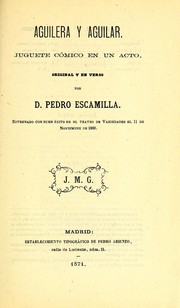 Cover of: Aguilera y Aguilar by Pedro Escamilla