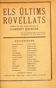 Cover of: Els últims Rovellats: comedia en tres actes