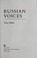 Cover of: Russian voices