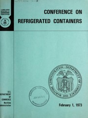 Cover of: Conference on Refrigerated Containers: February 1, 1973