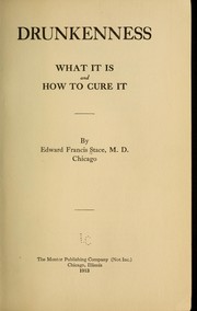 Cover of: Drunkenness, what it is and how to cure it