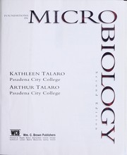 Cover of: Foundations in microbiology